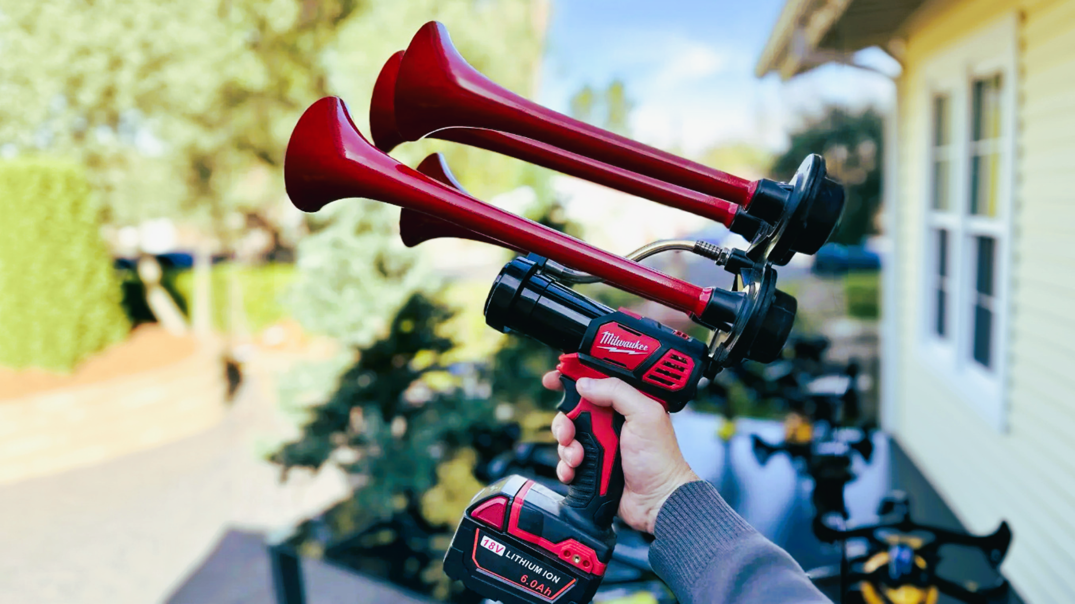 Milwaukee Air Horn Drill